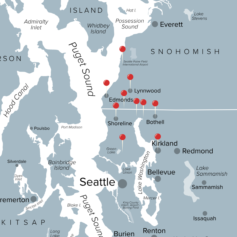 Joe Sheldon Real Estate Service Area Map